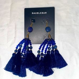 With tags Royal Blue BAUBLEBAR TASSLE EARRINGS